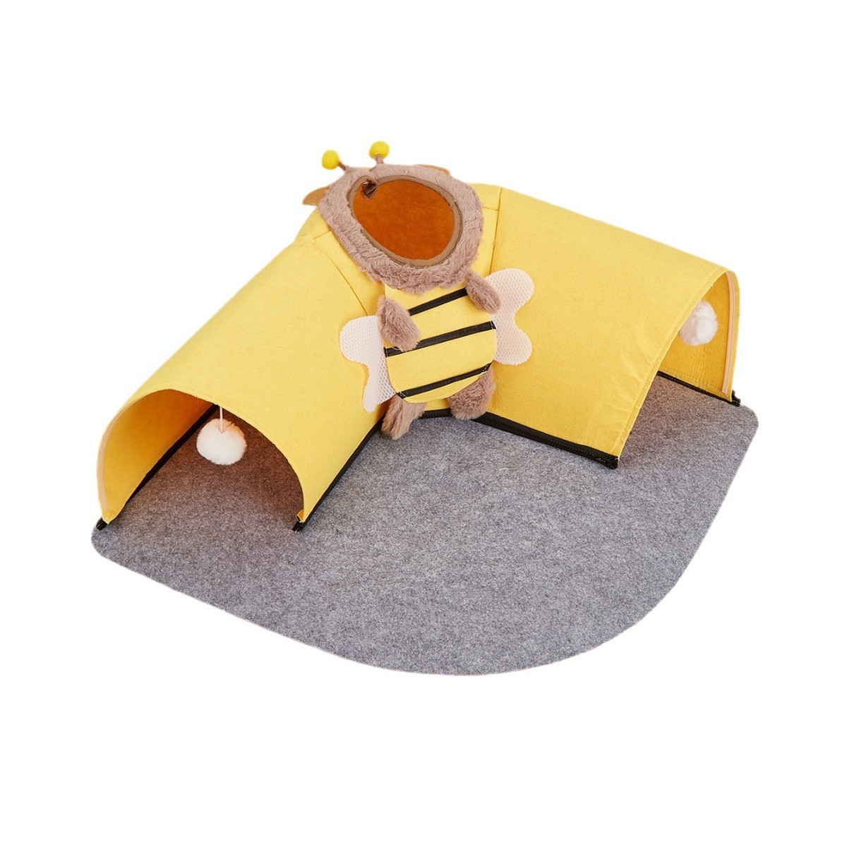 厂家批发毛毡隧道抓可拆卸半封闭宠物窝四季可用耐磨耐猫窝猫窝