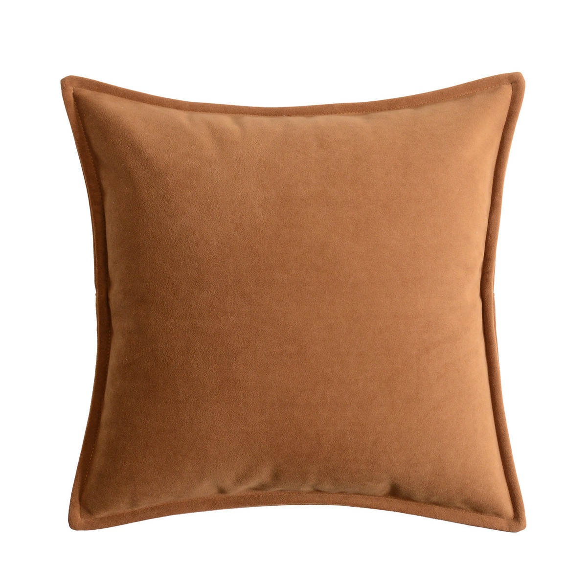 德丽绒高档素色装饰方抱枕客厅沙发工艺纯色简洁护腰靠枕大靠垫