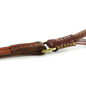 双层加宽加厚狗狗牵引绳纯牛皮大型犬巨型犬狗链中