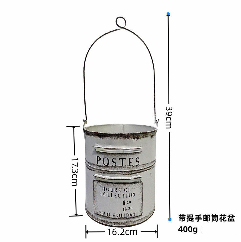 外贸爆款别墅庭院盆器花盆阳台装饰带提手邮筒民宿园艺杂货,鲜花速递/花卉仿真/绿植园艺,花盆,淘宝优惠券,粉丝福利购,淘宝优惠卷