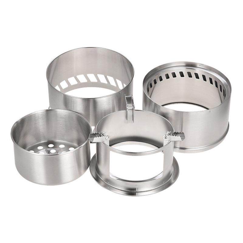 大号野餐折叠柴火炉户外野营炉具便携烧烤不锈钢野炊柴火炉灶