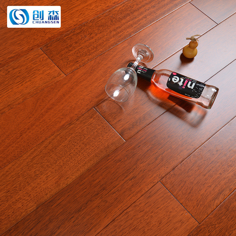 工廠印茄木菠蘿格原木純實木地板鎖扣耐地暖臥室家用實木地板