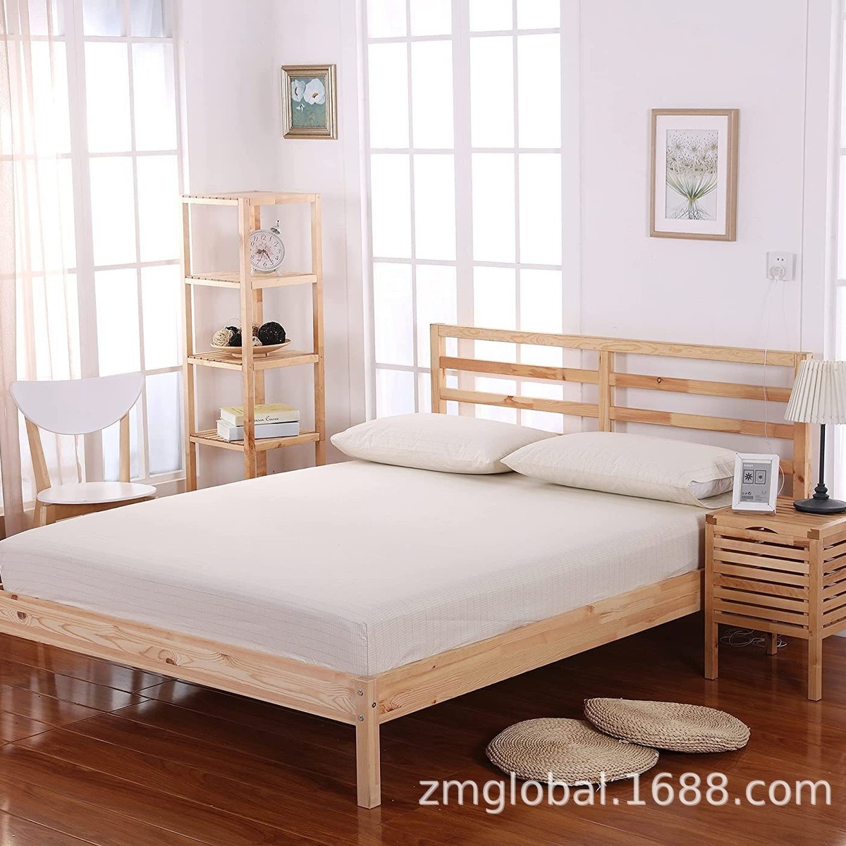 厂家批发白色接地床笠棉床笠银离子床笠银防静电接地床笠