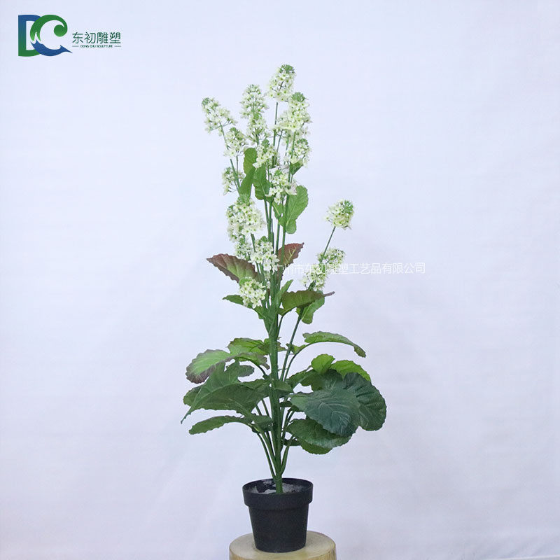 仿真油菜花带叶仿真花田园装饰塑料花卉假花盆栽仿真油菜花批发
