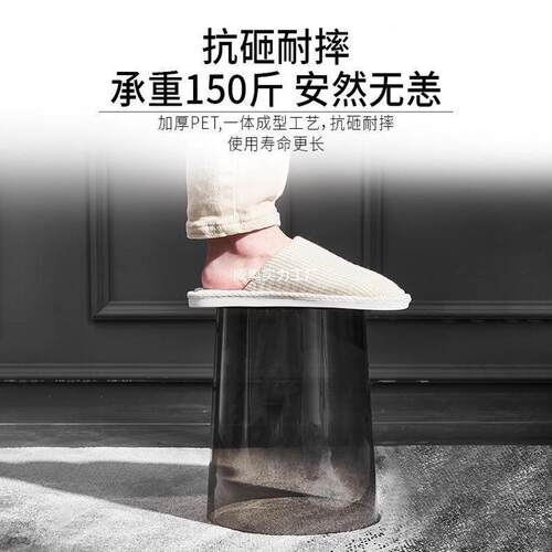 厨房垃圾桶家用轻奢透明卧室卫生间简约办公室客厅大容量纸篓新品