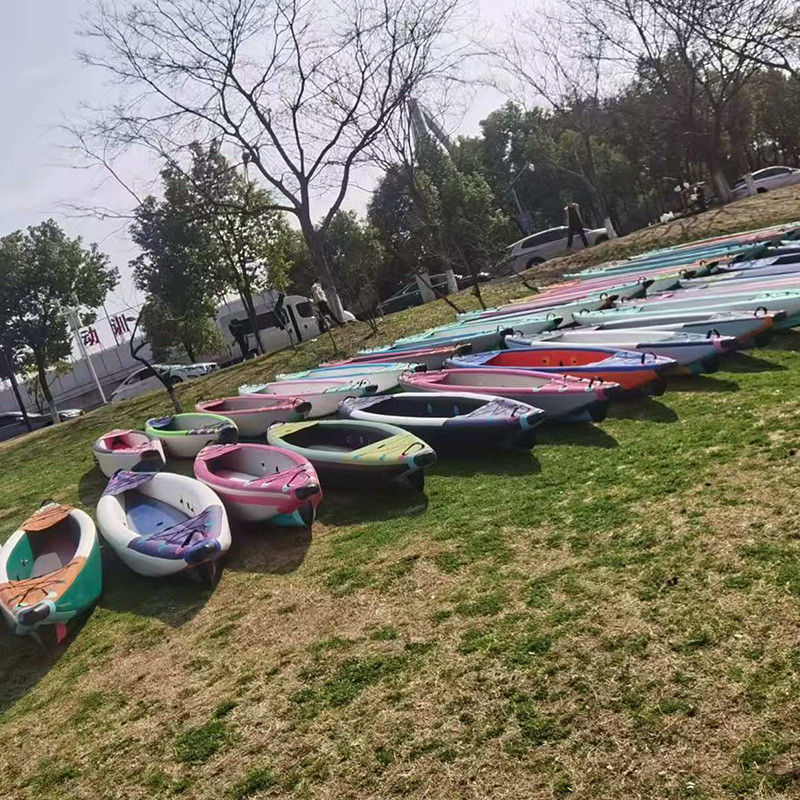 源头工厂小船充气单人双人独木舟橡皮艇加厚耐磨冲锋舟钓鱼船pvc