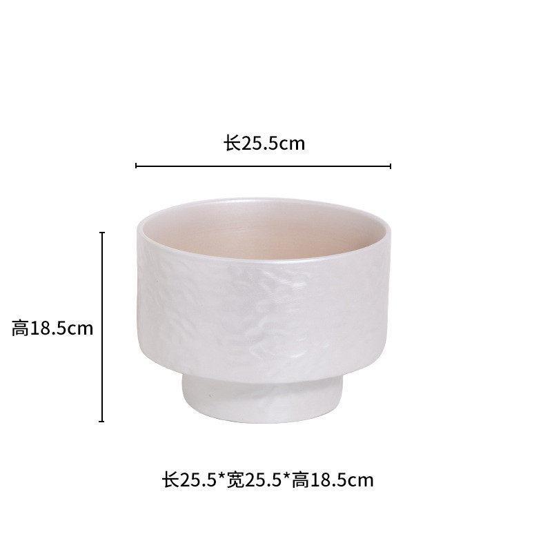 大口径金色电镀蝴蝶陶瓷花盆兰大蕙兰花器植物盆栽盆景花盆批发