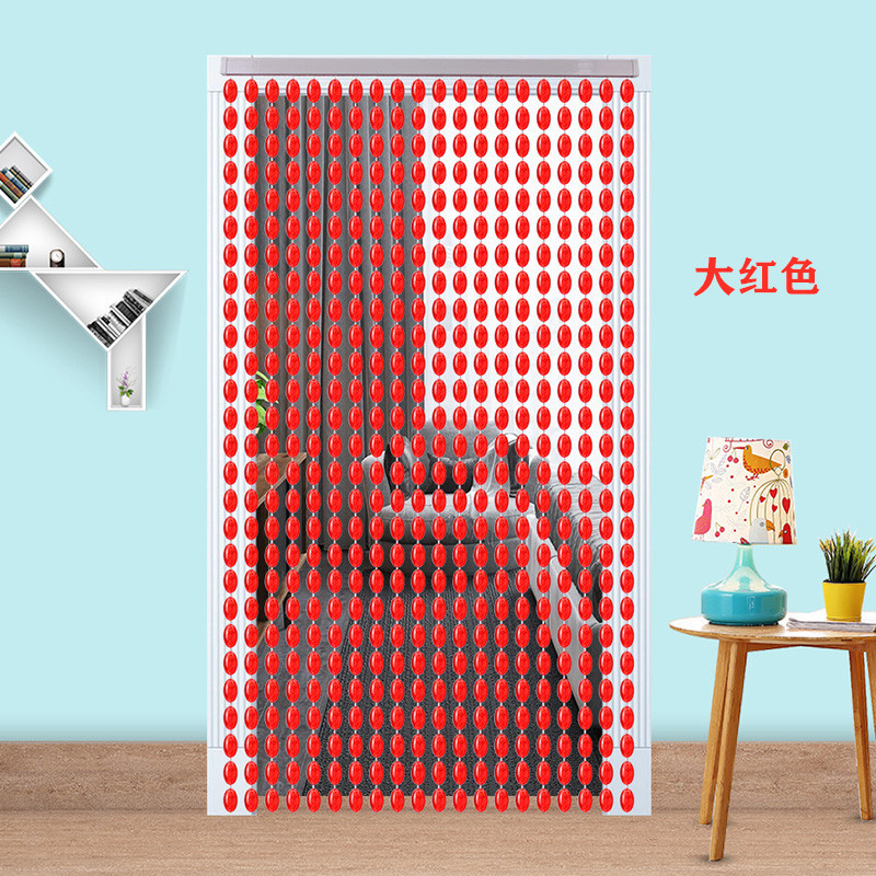 可定豆珠珠帘门帘塑料成品亚克力防水晶帘玄关隔断装饰批发免新款
