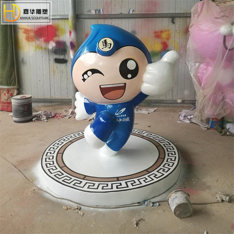 玻璃钢雕塑制作仿铜人物雕像卡通人像大型不锈钢模型装饰摆件
