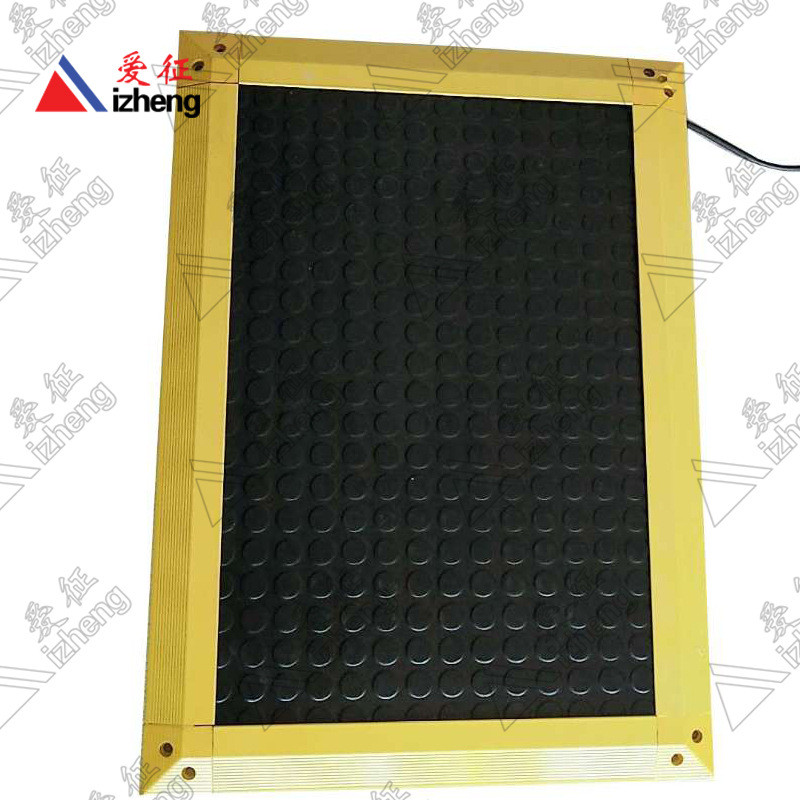 热销开关征牌安全地毯机床踩踏垫安全橡胶地垫压敏踩踏爱