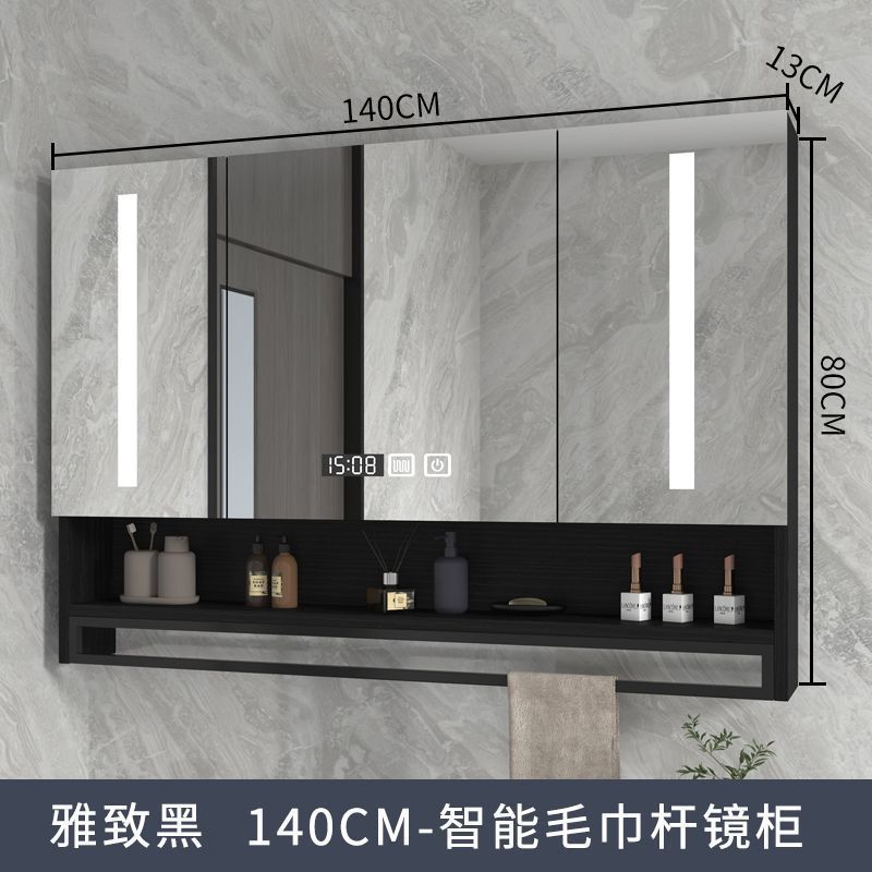 浴室镜柜挂墙式洗手卫生间镜子带置物架厕所梳妆台防水储物镜箱