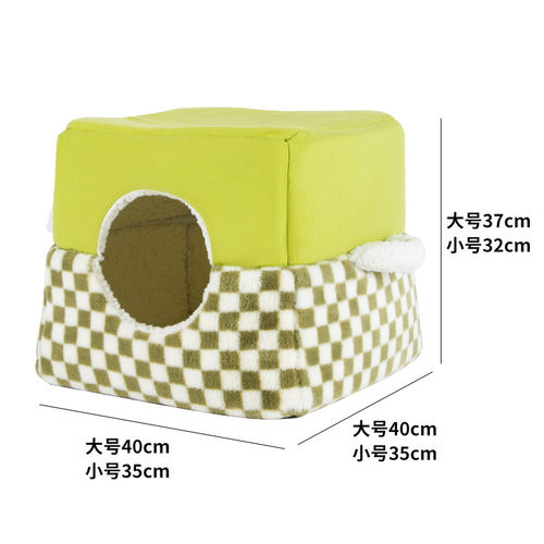 小型犬冬季保暖猫窝开放式猫咪可折叠深度睡眠封闭式狗窝宠物窝垫