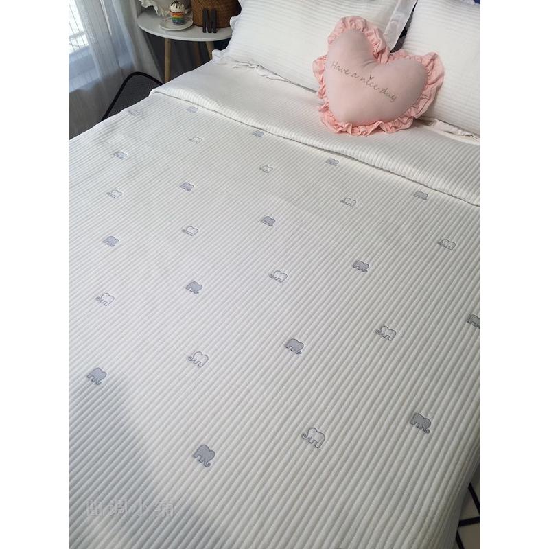 58nins荷叶边夹棉绗缝被床罩榻床盖床单床裙床垫榻三件套空调炕垫