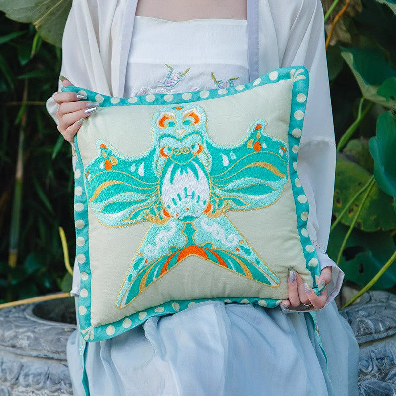 新中式客厅沙发刺绣抱枕法式中国风纸鸢椅子靠垫轻奢高端床头腰枕,居家布艺,靠垫/抱枕,淘宝优惠券,粉丝福利购,淘宝优惠卷