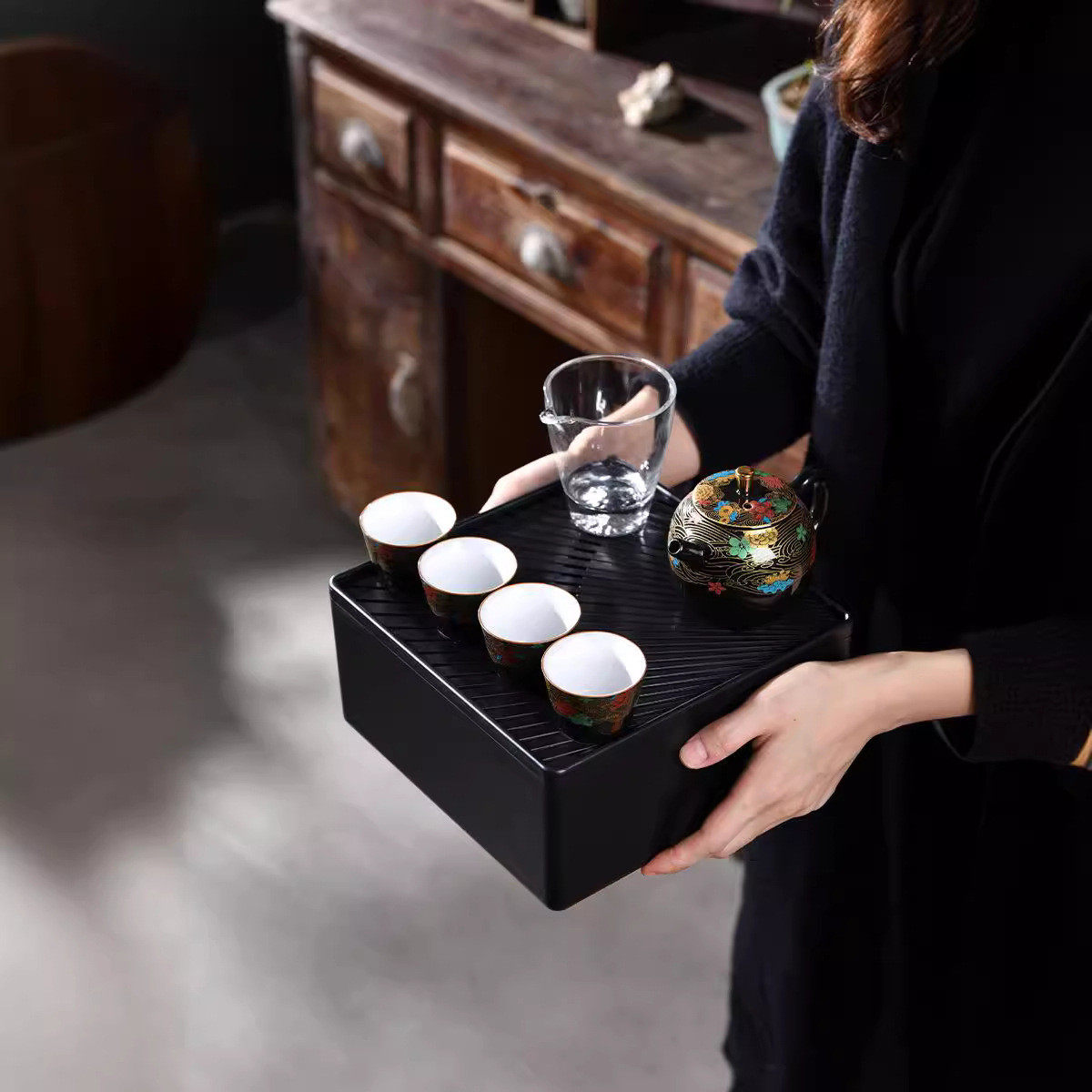 便携式旅行陶瓷套装一壶四杯随身户外车载泡茶壶收纳包家用茶具,办公设备/耗材/相关服务,3D打印机配件,淘宝优惠券,粉丝福利购,淘宝优惠卷