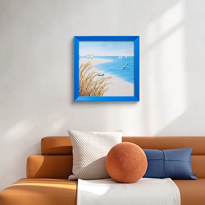 kbq1diy石英砂肌理六一丙烯手绘立体浮雕填充沙画装饰画画儿童节