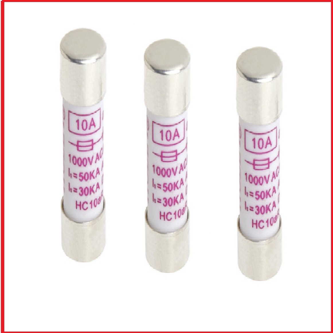 HOLLY保险丝 HC10aR 10*38 30A 20A 15A 12A 10A 630 440MA 1000V