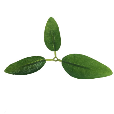 叉批发仿真绿植桂花叶桃叶榆树叶3厂家森系绿色小叶子仿真花配叶