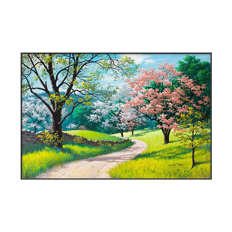 hx卧室床头装饰画主卧风景画客厅挂画简约现代沙发客房酒店房间壁