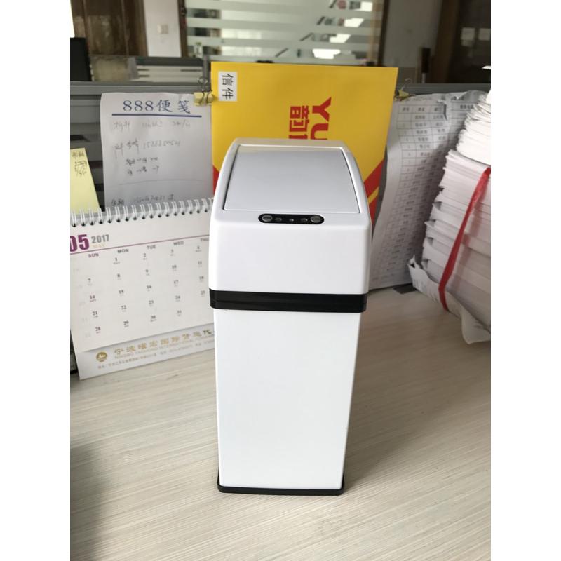 热销仕莱尚3l方型白色感应式垃圾桶，全自动车载智能环境桶，厂家