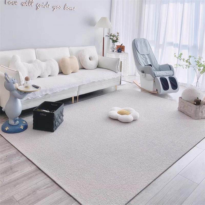 热销新西兰羊毛白地毯轻奢客厅茶几地垫拍照影楼直播满铺极简混纺