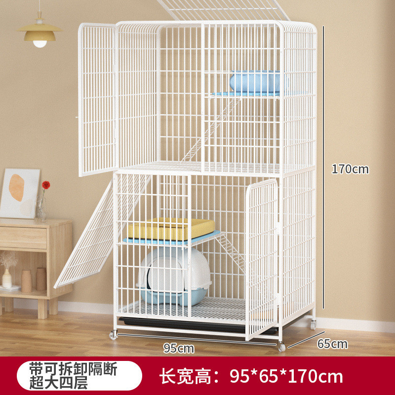 猫笼子两层别墅超大自由空间家用室内带厕所一体猫猫咪猫屋舍窝
