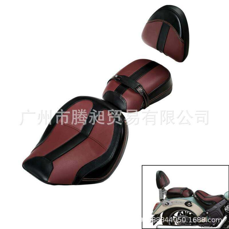 适用于印第安侦察兵坐垫乘客座椅靠背驾驶员黑色酒红色套装16-21,摩托车/装备/配件,试驾,淘宝优惠券,粉丝福利购,淘宝优惠卷