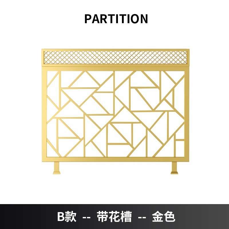 铁艺屏风半截装饰镂空矮工业风餐厅矮隔断酒吧饭店火锅店绿植护栏