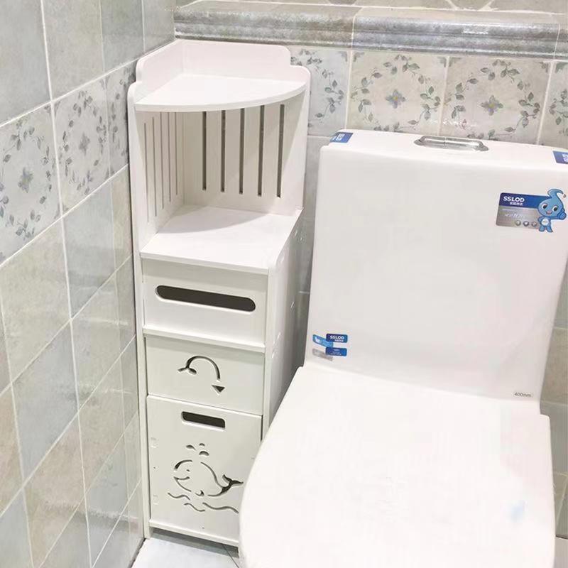 卫生间置物架厕所转角架浴室多层收纳架落地免打孔防水多功能边柜