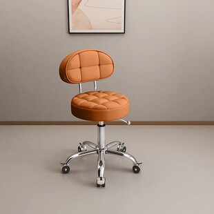 理发店大工凳发廊专用美发椅子美容院升降滑轮靠背带美甲美容凳子