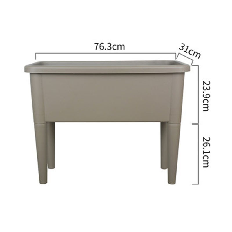 工厂直供阳台阳台长方形大号矮脚落地种菜塑料种植箱种植箱批发