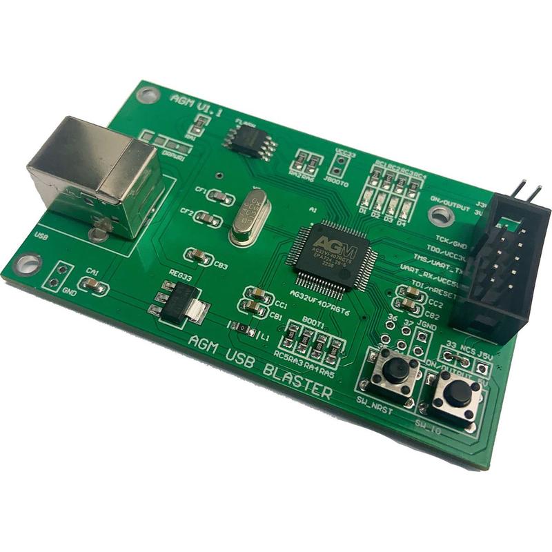 AGM USB BLASTER 编程器 调试 脱机烧录器 支持MCU CPLD FPGA SoC