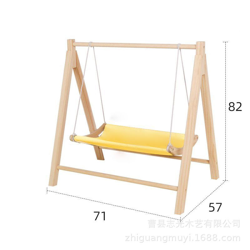 木质猫咪秋千四季通用双层猫窝猫咪吊床挂式可清洗宠物猫咪双层床
