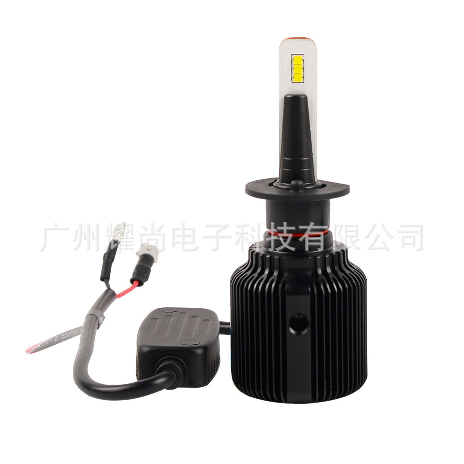2019新款J1LED汽车前大灯白光H1汽车大灯灯泡头灯