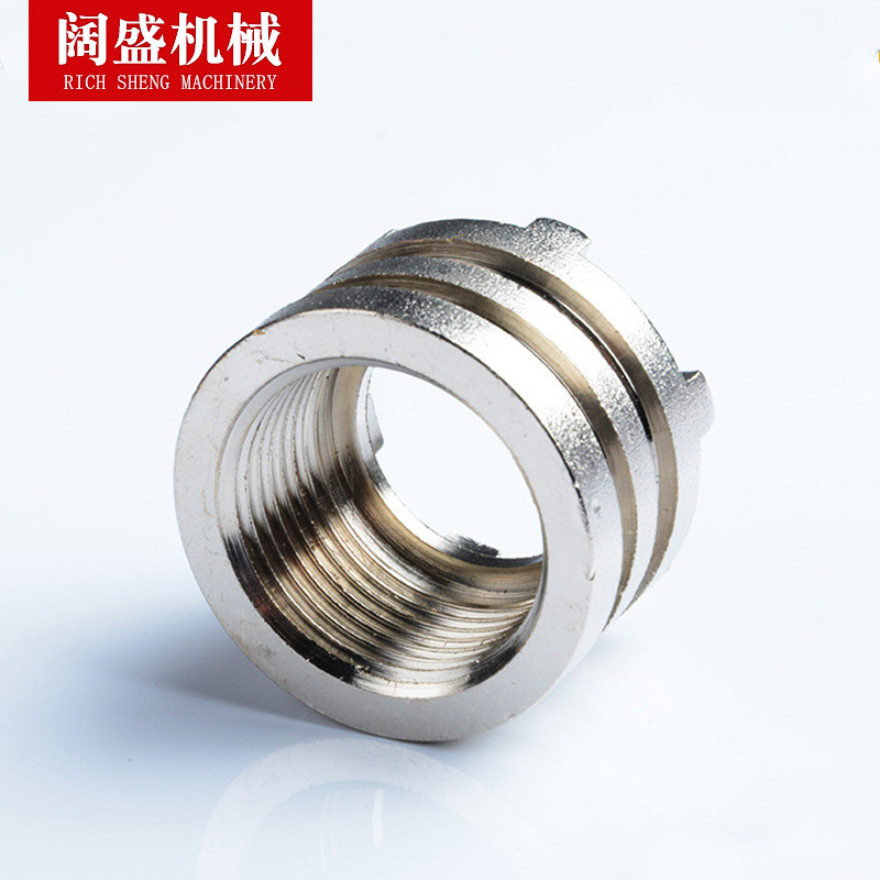 铜件加工PPR嵌件内外丝注塑铜螺母件PPRPBPVC铜嵌件58-59铜