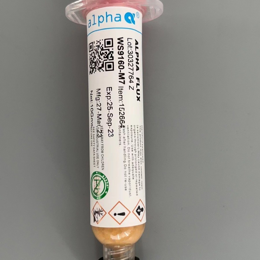 半导体芯片BGA水溶性水洗助焊膏助焊剂WS9160M7返修焊接ALPHA