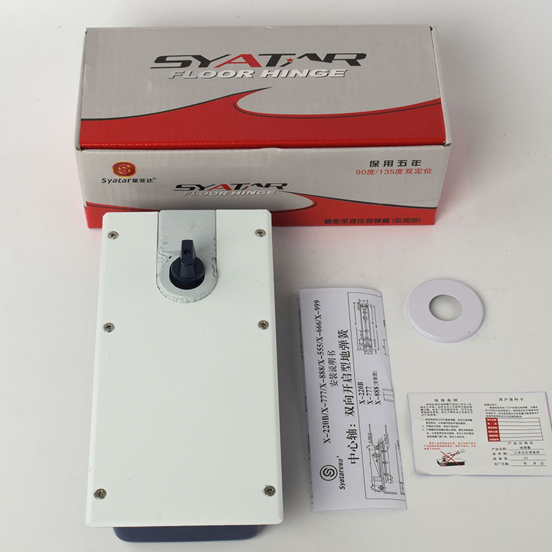 热销玻璃门液压地弹簧x-220b无框玻璃门铝合金有框璜70kg地簧地弹