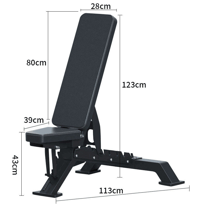 w骆商用哑铃凳多功能专业飞鸟卧推凳子仰卧起坐板可调节健身椅
