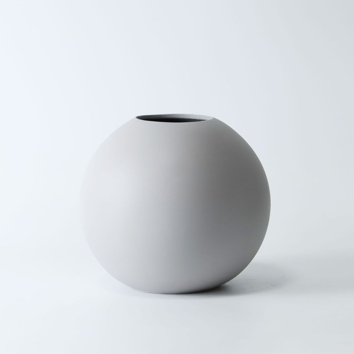 软装圆球形花瓶花器莫兰迪色北欧ins陶瓷样板房装饰品摆件批发