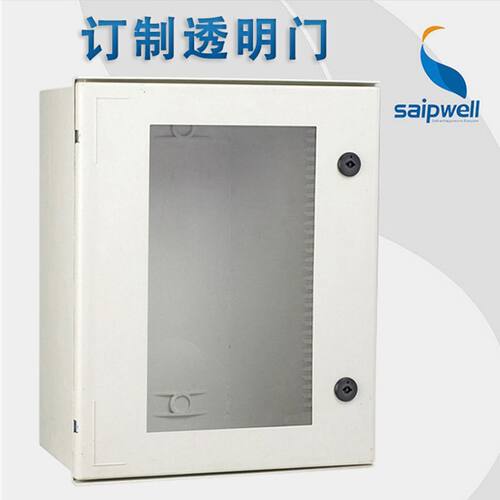 户外玻璃纤维箱ip66配电箱透明盖防水箱带锁照明基业箱电源防尘