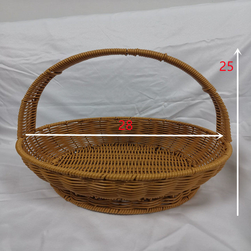 6qcs手提篮超市购物篮仿藤编户外野餐大号手提篮家用买菜篮清洁工,收纳整理,橱柜收纳筐,淘宝优惠券,粉丝福利购,淘宝优惠卷