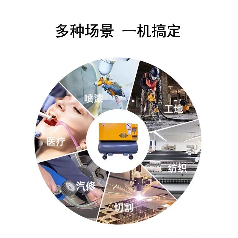 热销外墙高压汽修汽保专用一体式移动螺杆空压机真石漆工业