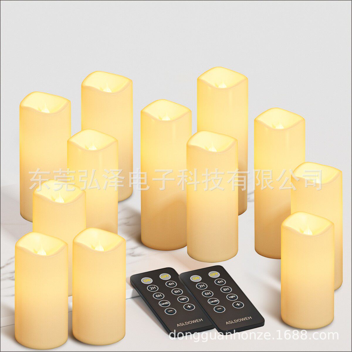 仿真电子蜡烛led蜡烛灯户外防水款遥控塑胶电子蜡烛生日婚礼布置