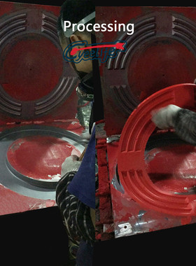 CyeeLife18寸硬靶保护圈黑红PU飞镖盘护圈保护环45*70cm