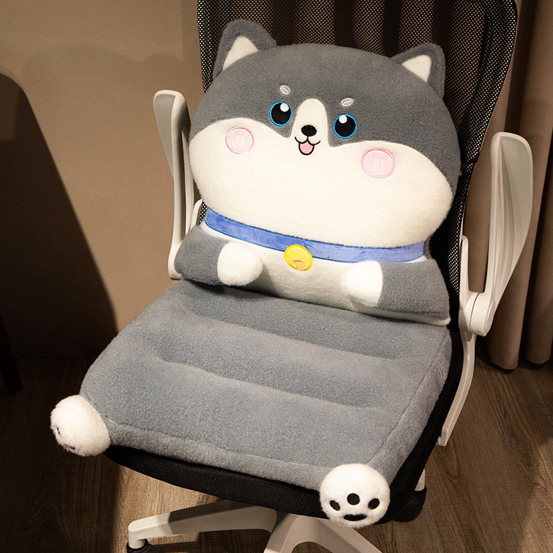 椅垫加厚办公室久坐加热坐垫椅子靠垫靠背垫一体屁垫屁股座椅冬季