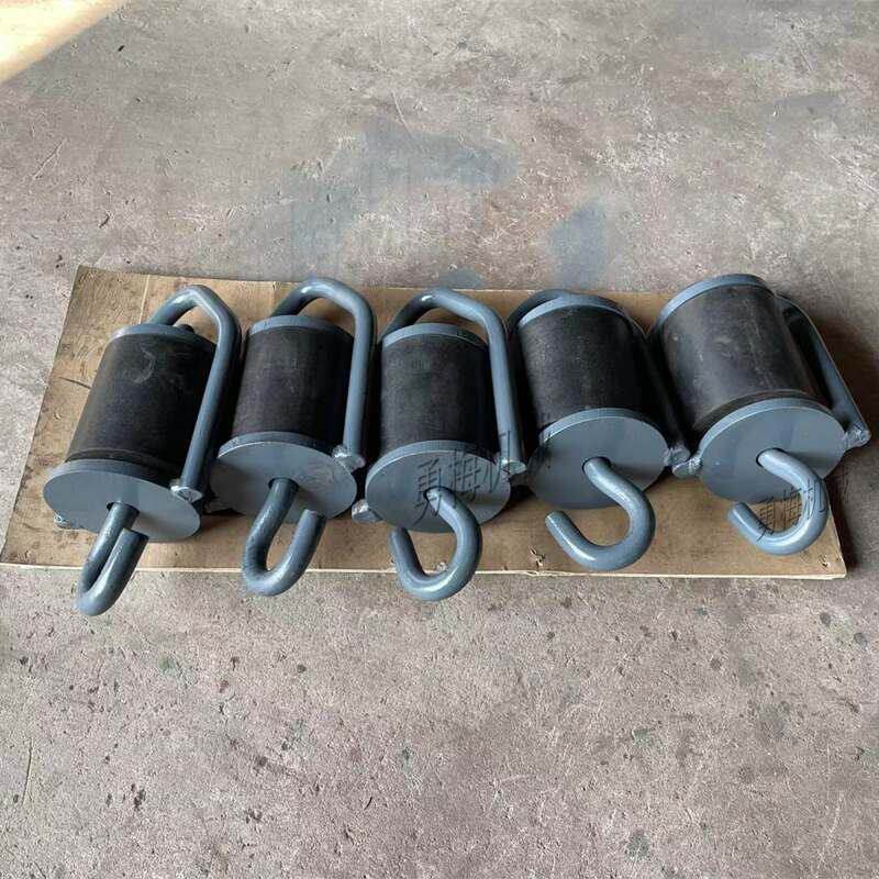 钢丝吊挂直径120*120*30电磁振动给料机吊钩弹簧橡胶减振工业
