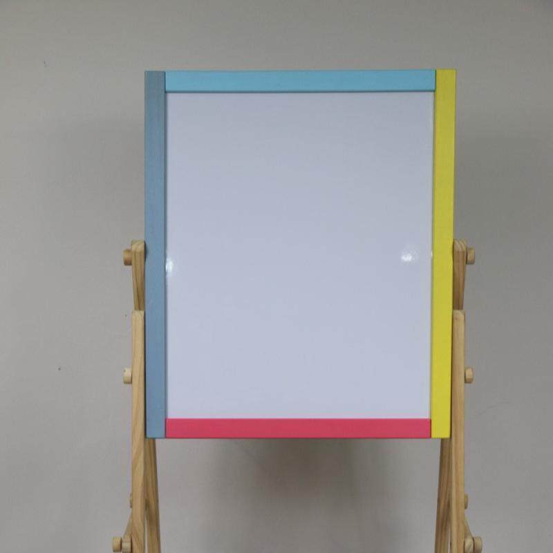 j85双面儿童翻转画架黑板粉笔画架油性记号笔画架可磁性黏贴