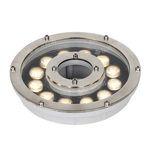 超薄喷泉灯涌泉灯led户外防水七彩水池rgb景观12v24v水下灯喷泉