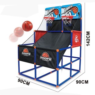 1.4米可升降投篮机训练pk竞技篮球双人儿童篮球框带网兜投篮篮筐