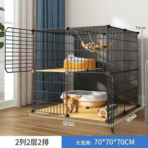 猫笼子家用室内猫咪别墅自由空间猫屋猫舍成年猫笼大猫柜猫咪围栏